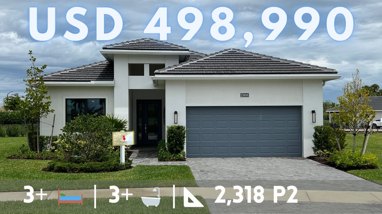 Tour Dentro de una casa de $498,990 Palm Beach, Florida