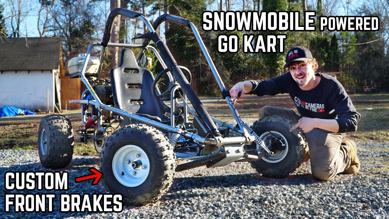 Двухтактный картинг мощностью 38 л.с. с самодельной передней подвеской! | Сборка Murray Kilowatt ...