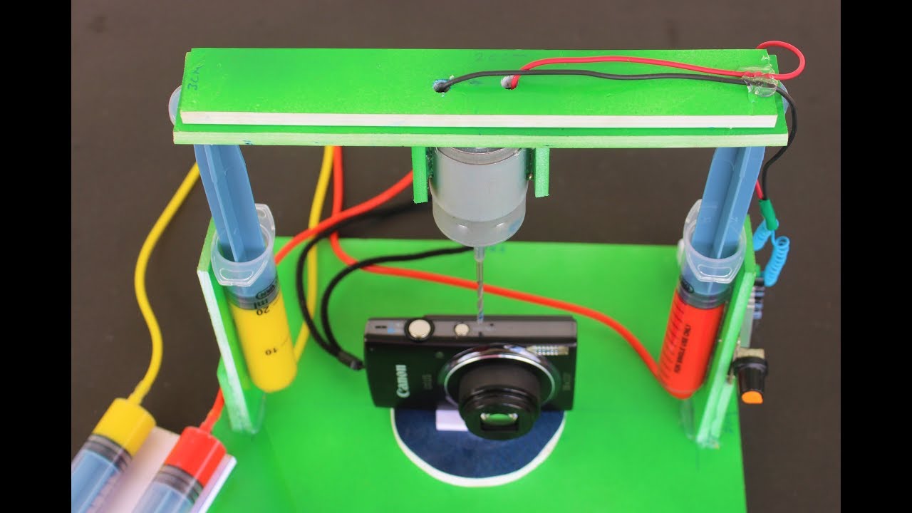 how to make a drill machine at home
