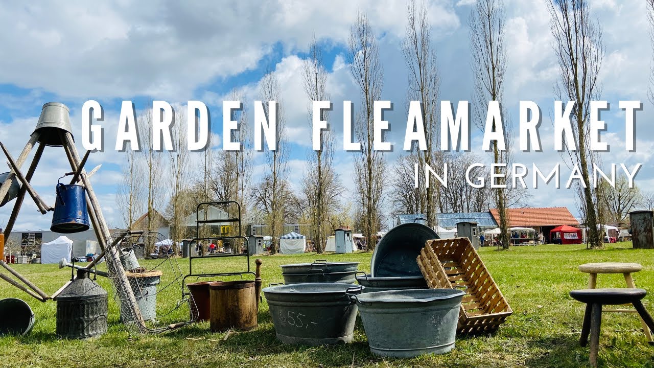 #11.🇩🇪Finding Antique & Vintage Garden Decos in Illertissen | A Garden Flea Market in Germany