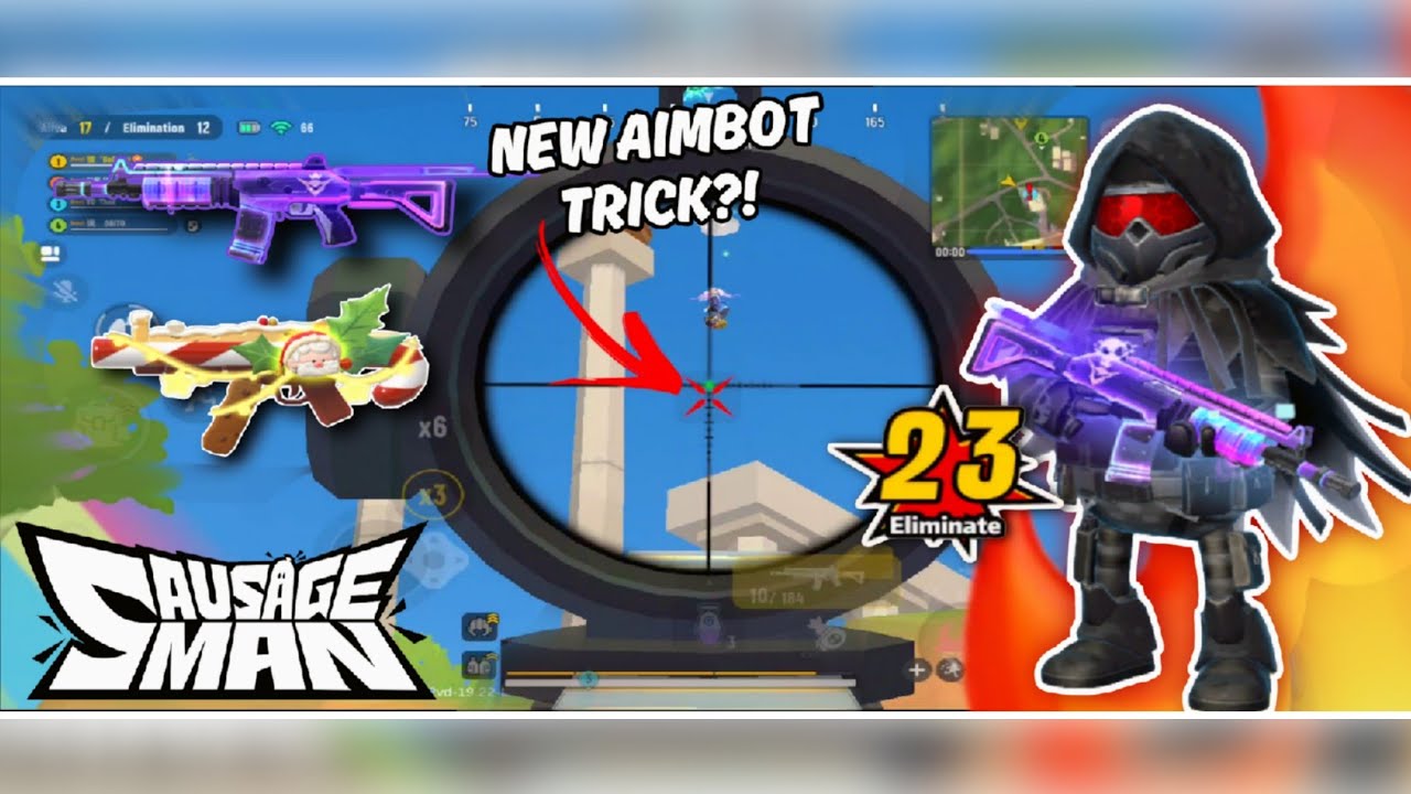 AIMBOT TRICK?! 😳 GALIL + MP5 LAST GAMEPLAY SS17 SAUSAGE MAN