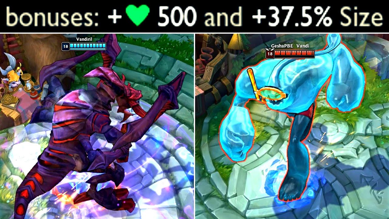 +37,5% Size Item - Mega Cho'Gath, Malphite & Zac!