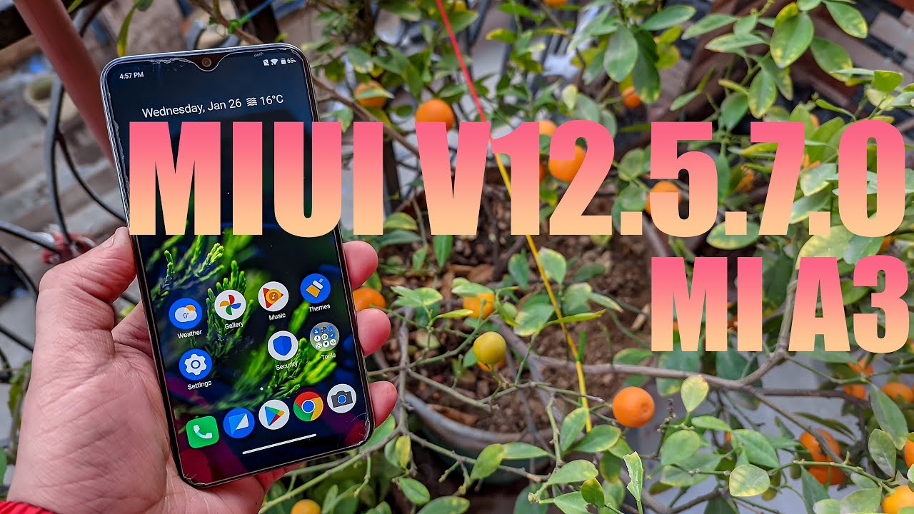 MIUI V12.5.7.0 FOR MI A3 NEW UPDATE