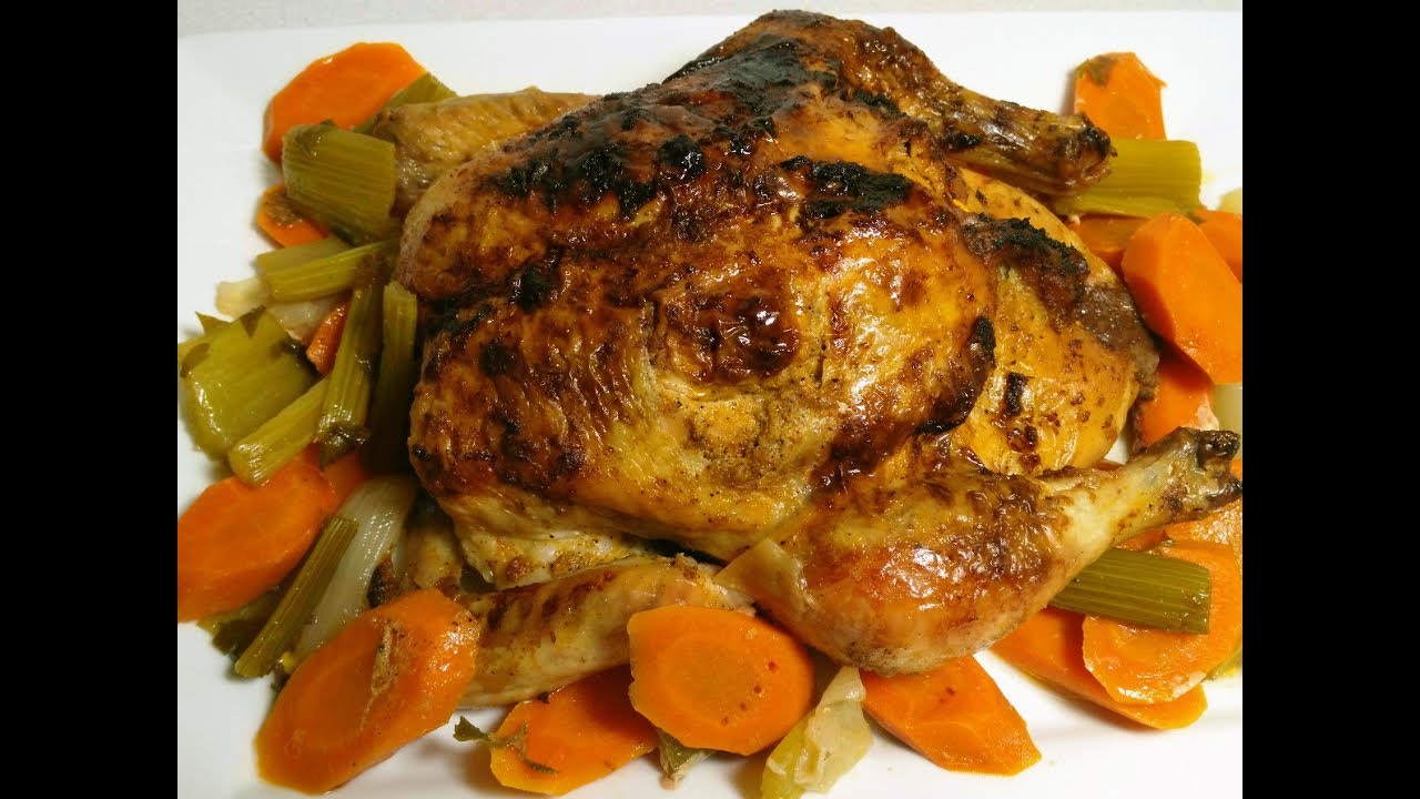 Poulet Roti au Four I Oven Roasted Chicken