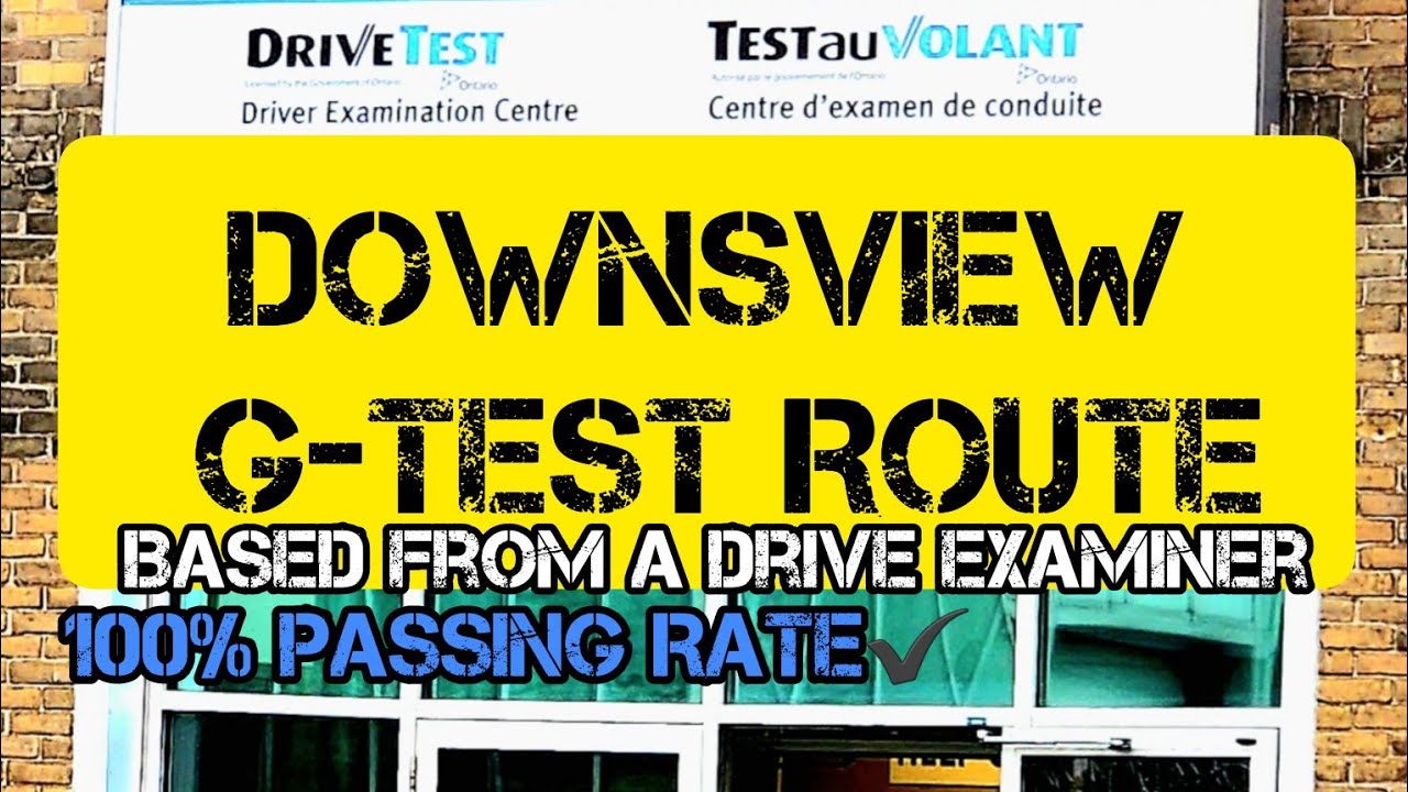 DOWNSVIEW G-TEST ROUTE Based from a Drive Examiner||How to Pass at Downsview? #downsviewg-testroute