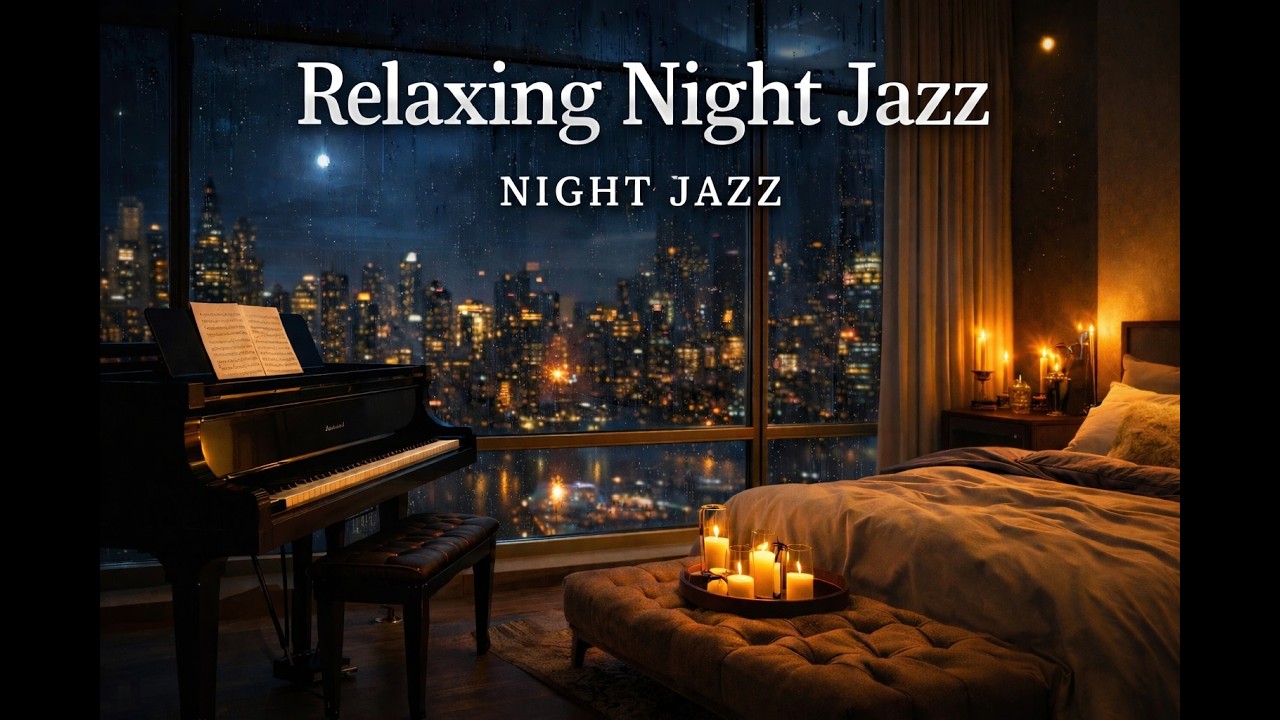 Relaxing Night Jazz Instrumental Music – Smooth Sleep Piano & Calm Late Night Jazz Ambience (1 HOUR)