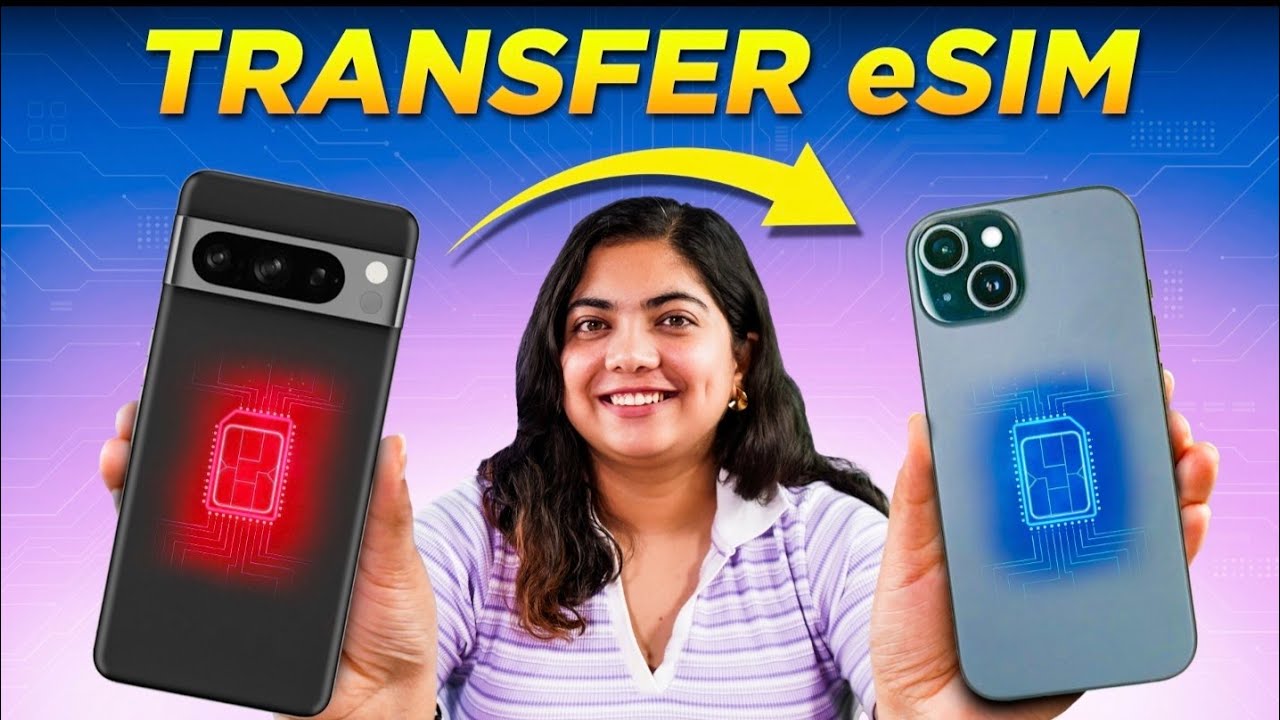 How to transfer eSIM from Android to iPhone | Airtel and Jio eSIM transfer