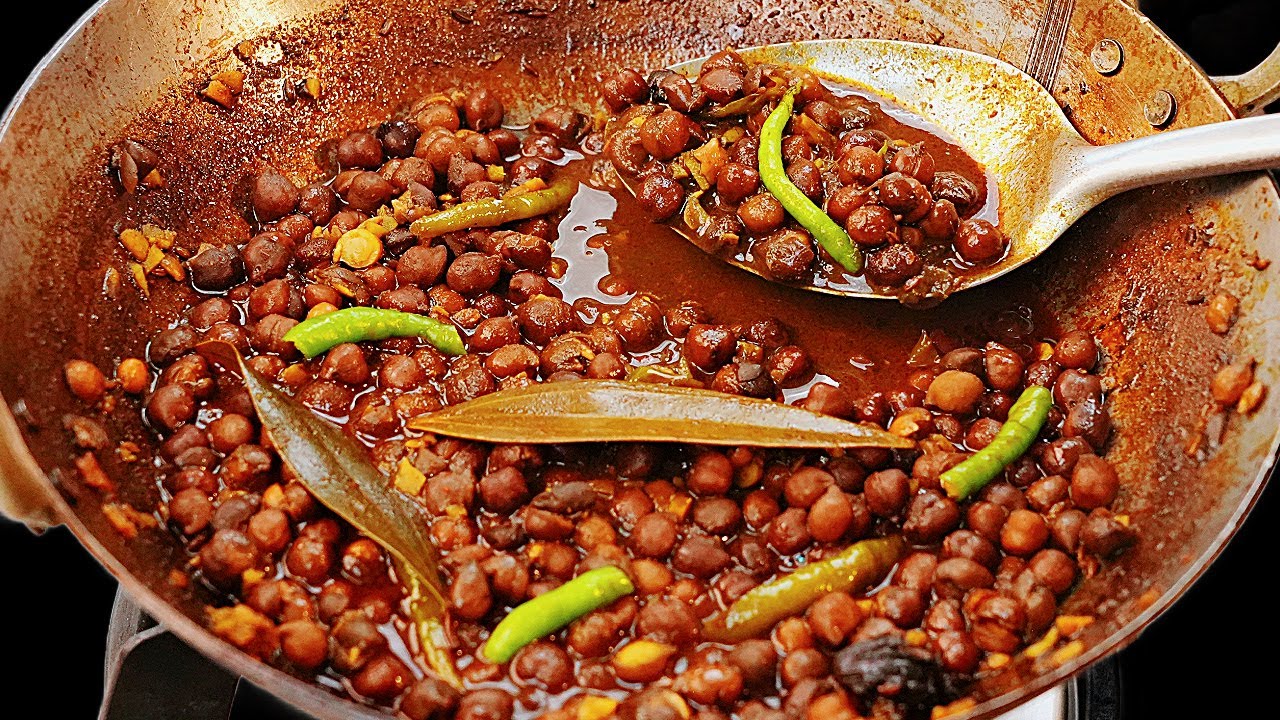 बिना लहसुन प्याज के काले चने की सब्ज़ी | Ashtami Prasad | No Onion Garlic Kala Chana | Kabitaskitchen