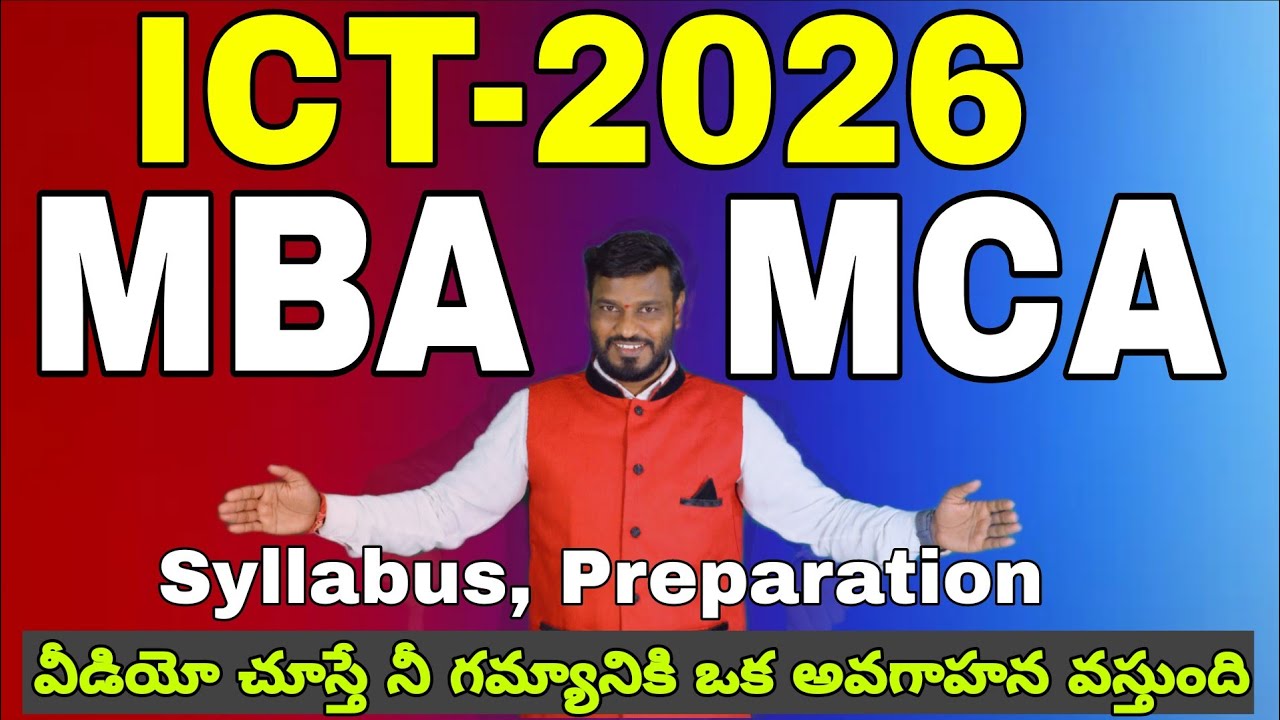 ICET-2026 Notification |TG ICET 2026 Notification| |MBA Colleges| |MCA Colleges| by |Model Ideas|