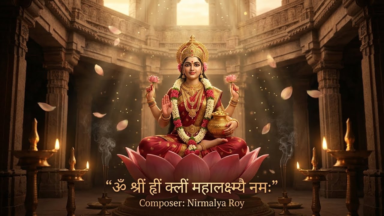 Maa Lakshmi Mantra for Wealth Peace | Om Shreem Hreem Kleem |@NirmalyaRoyl Surabi Desai Devotional