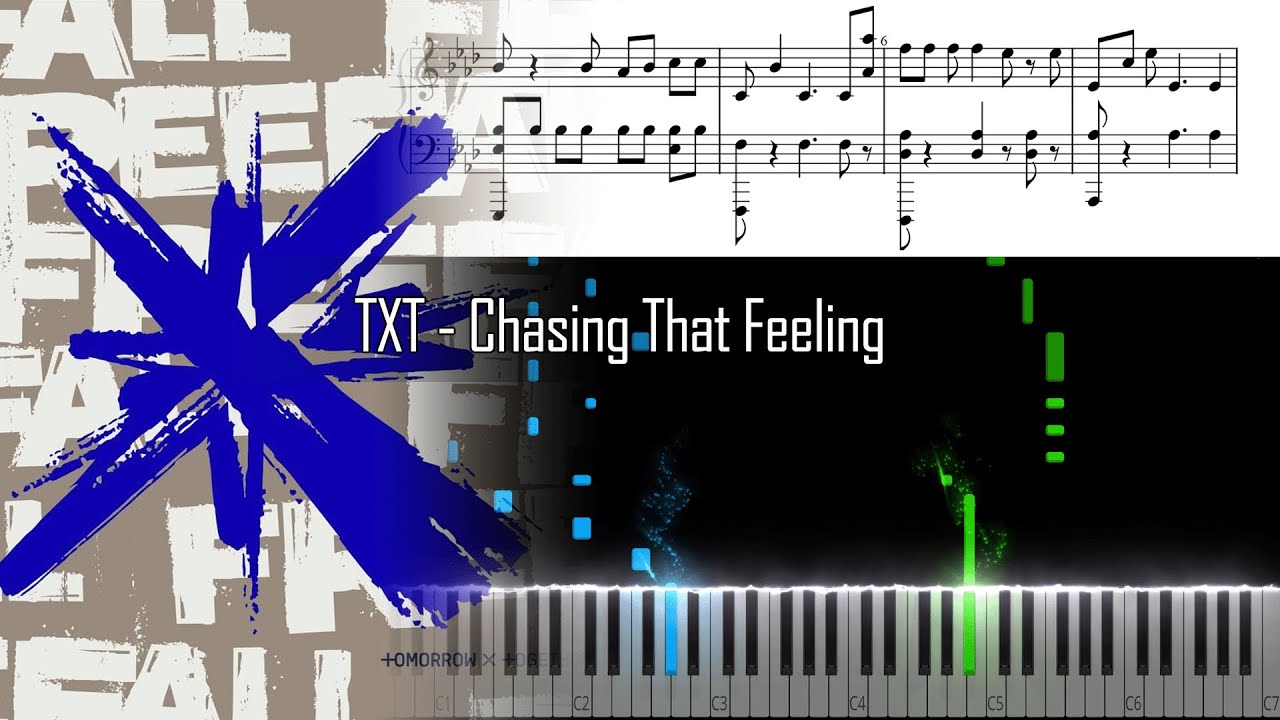 TXT (투모로우바이투게더) - Chasing That Feeling - Piano Tutorial - Free download sheet music and MIDI