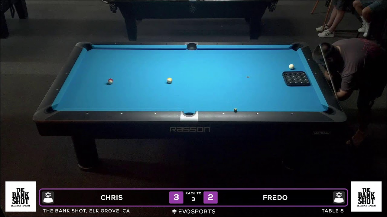CHRIS vs FREDO - THE BANK SHOT - TABLE 8 | EvoSports