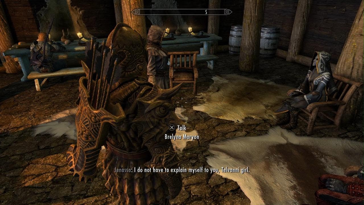 Skyrim Jenassa Doesn't Like Brelyna PS5 4KHD