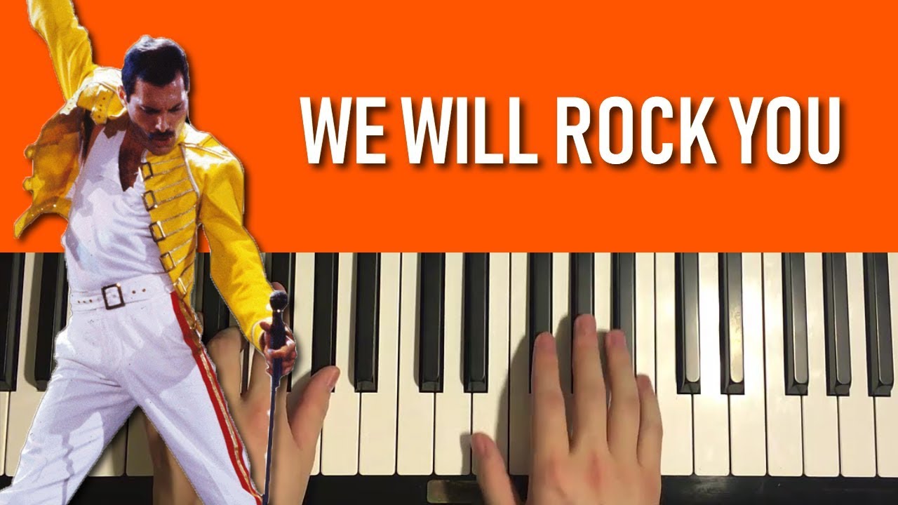 HOW TO PLAY - Queen - We Will Rock You (Piano Tutorial Lesson)