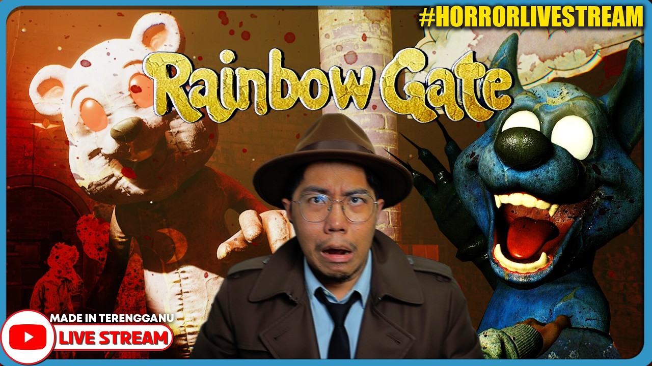 *SERAM!!* GAME HORROR MASKOT NI MENAKUTKAN?! ||🔴 Rainbow Gate (Malaysia) #HorrorLivestream