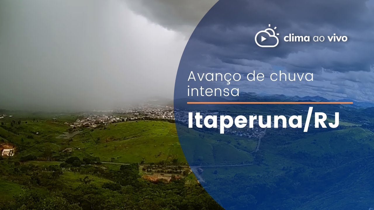 Avan&ccedil;o de chuva intensa em Itaperuna/RJ - 21/11/22