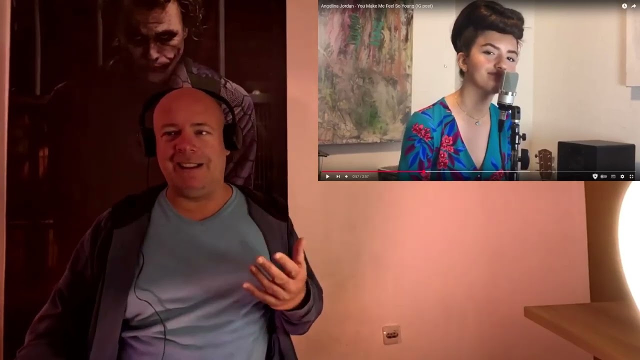 Singer reacts to Angelina Jordan - You Make Me Feel So Young - Reaction