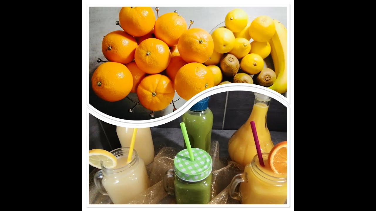 limonade🍋 jus d'orange🍊jus de kiwi الليموناضة 🍋 عصير البرتقال🍊 عصير كيوي 🥝🍌🥝 و طريقة الاحتفاظ بهم