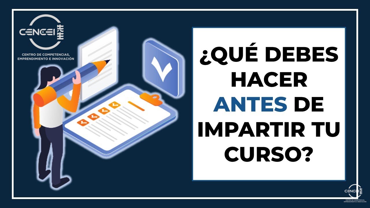 Qué tienes que hacer antes de empezar tu curso de capacitación 👩‍🏫
