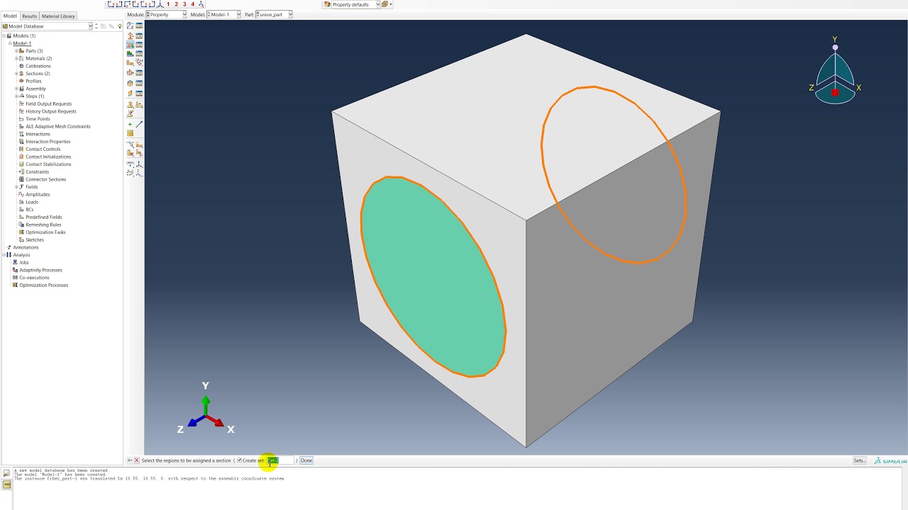Modeling single fiber inside PP matrix using ABAQUS to get effective properties (homogenization)