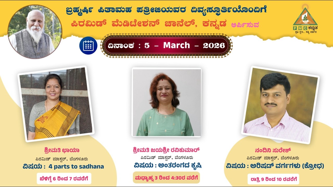 4 Parts of Sadhana Swadhyaya Smt Chaya Bengaluru 05/03/2026 Pmc Kannada