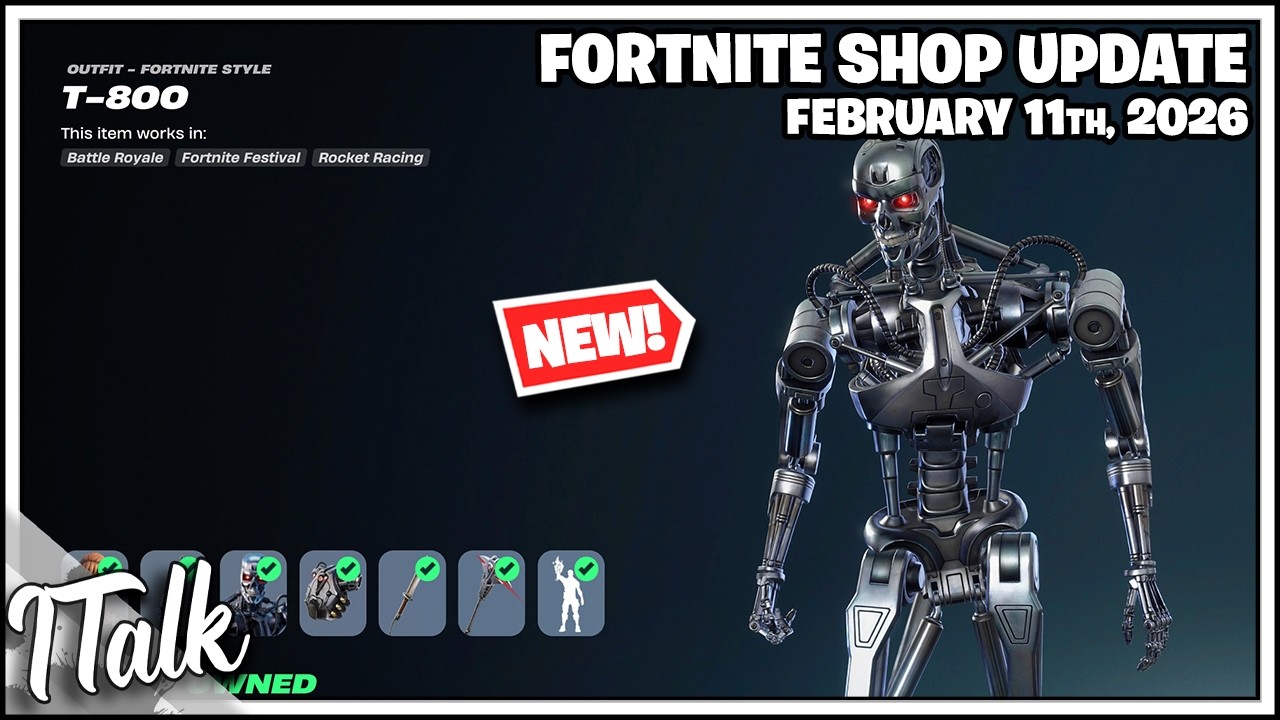 В магазине Fortnite *НОВИНКА*! ТЕРМИНАТОР ВЕРНУЛСЯ! [11 февраля 2026 г.] (Fortnite, Глава 7)