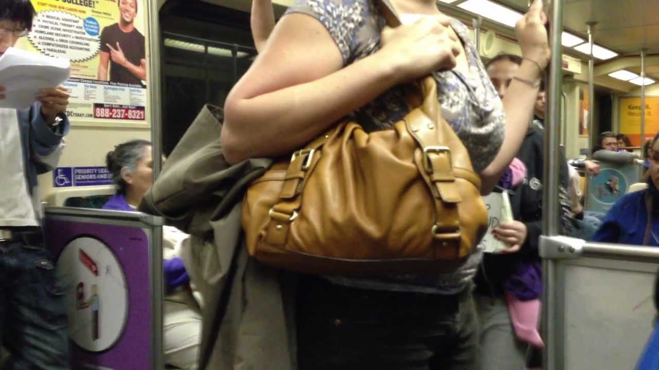 Cute Gypsy Beggar on the Metro 2