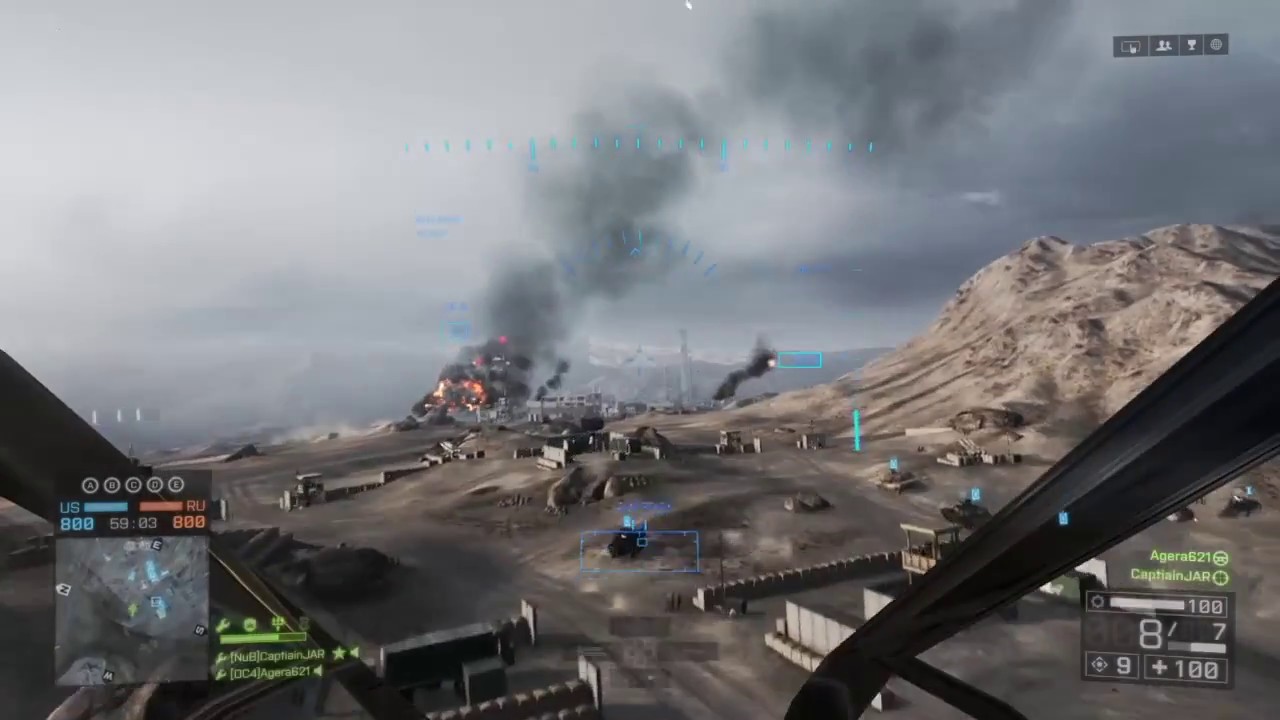 Battlefield 4 Chopper | 130 Kills Combined | Operation Firestorm | Agera621