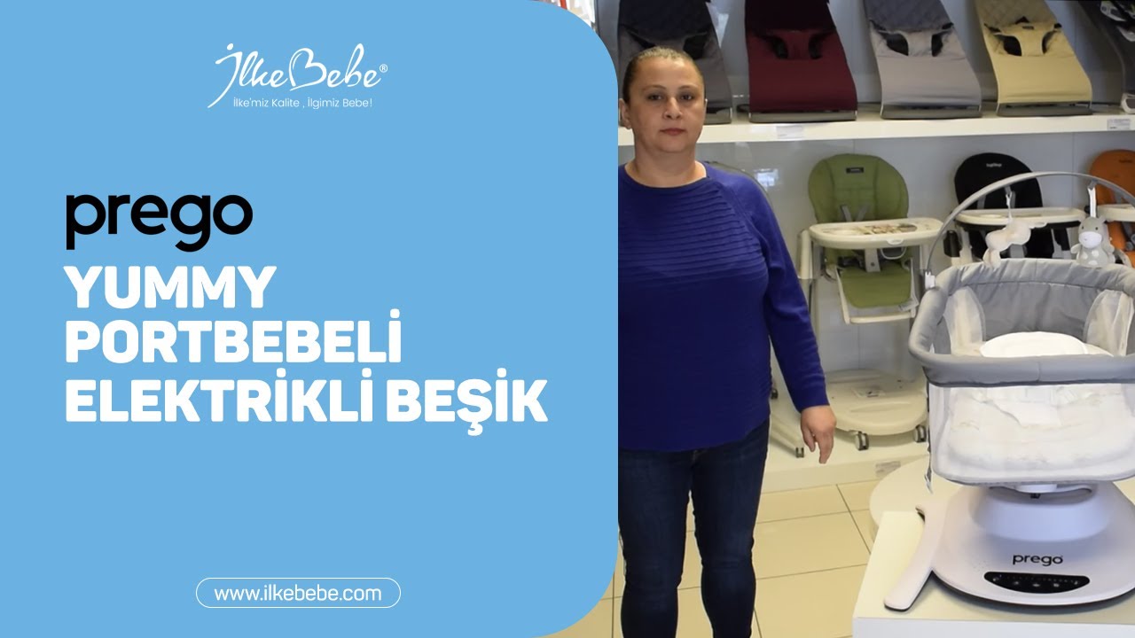 İlke Bebe | Prego Yummy Portbebeli Elektrikli Beşik