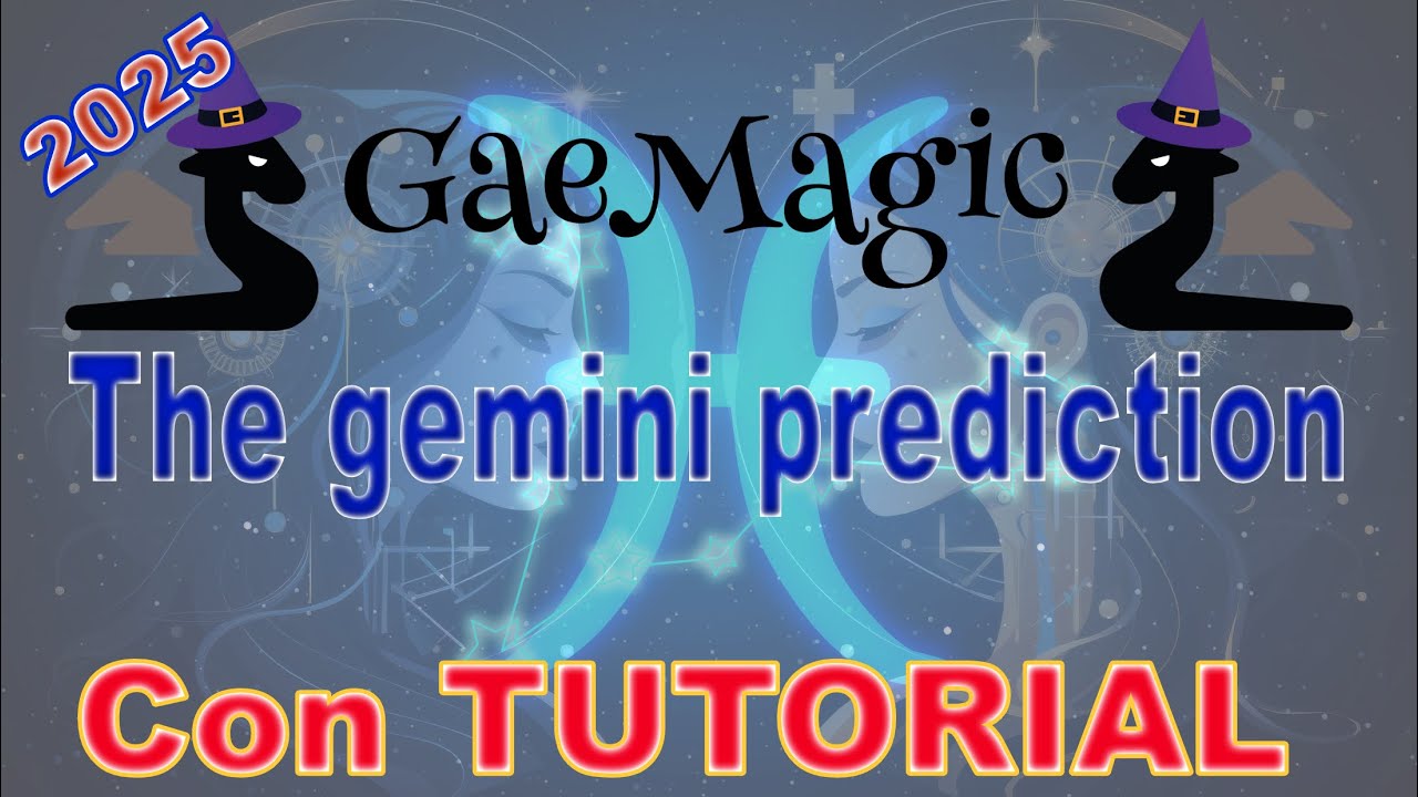 The gemini prediction con #tutorial 