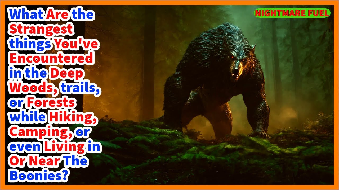 What are the scariest things you've seen in the deep woods, trails, forests while hiking, camping?