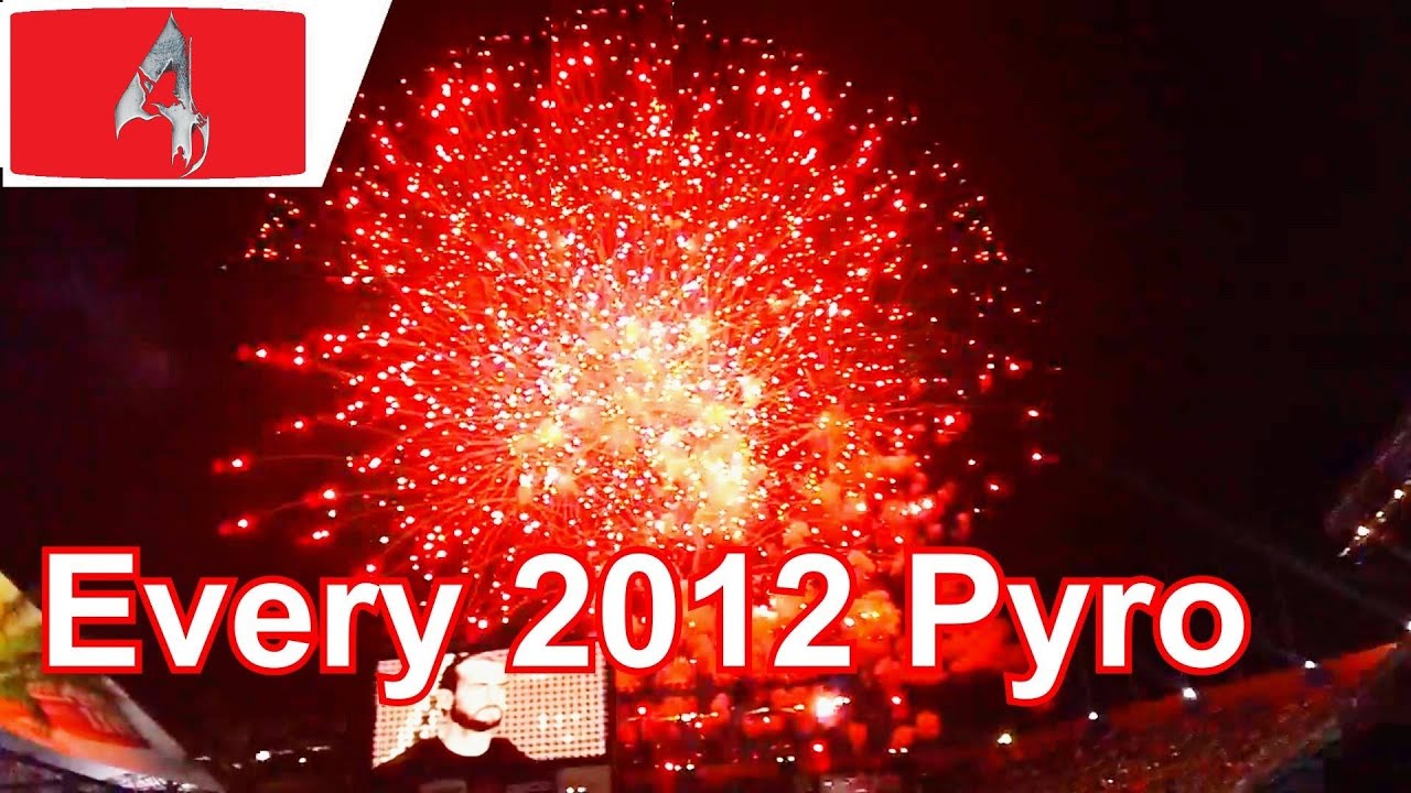 Every 2012 WWE Pyro