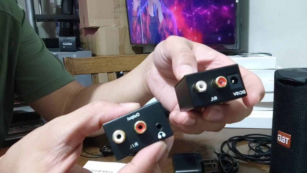 Digital To Analog Audio Converter Setup to Smart TV - Optical to RCA | Optical to Aux 3.5mm |TAGALOG
