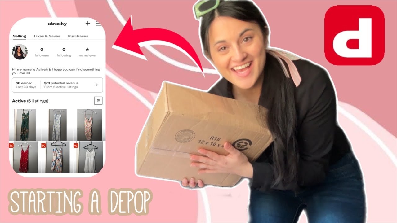 STARTING MY DEPOP SHOP | Thrift Haul & First Sale!