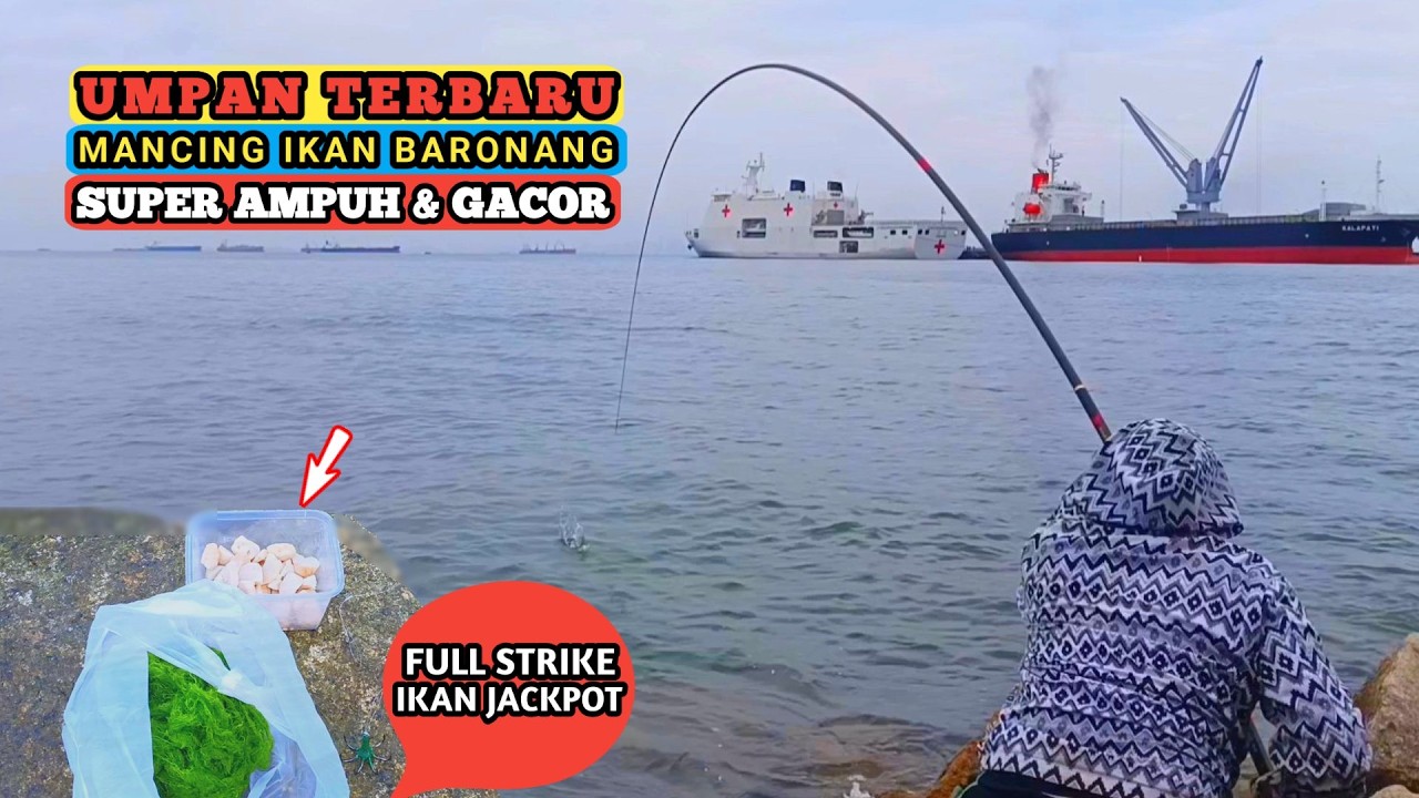 UMPAN TERBARU MANCING IKAN BARONANG DI LAUT