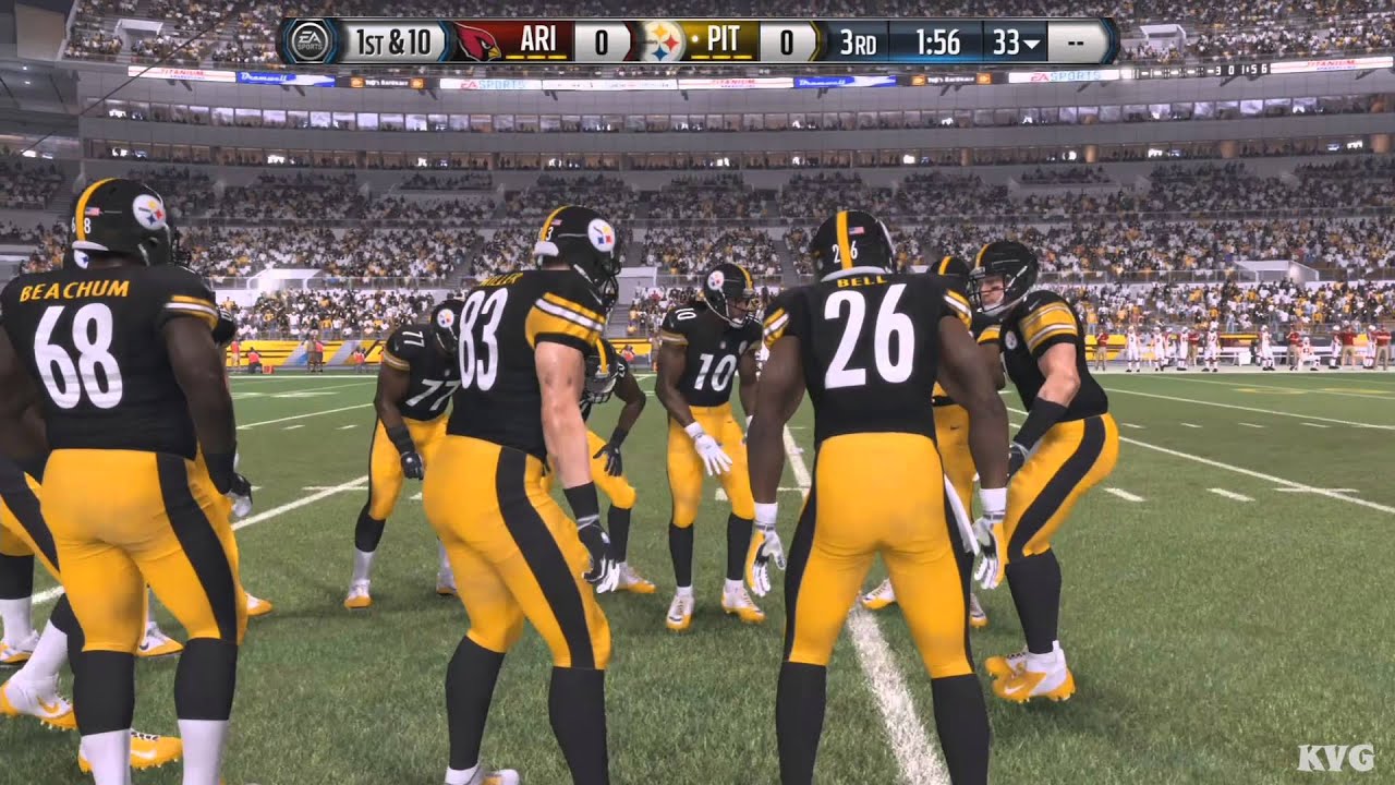 Madden NFL 16 - Arizona Cardinals vs Pittsburgh Steelers Gameplay (XboxONE HD) [1080p]