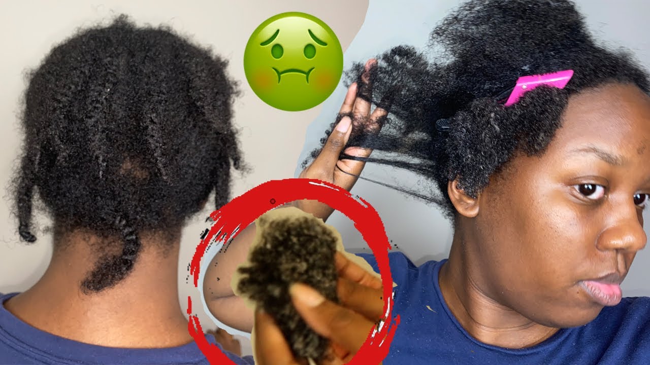 I DIDN'T WASH MY HAIR FOR 4 MONTHS | BRAID TAKEDOWN | 4C HAIR