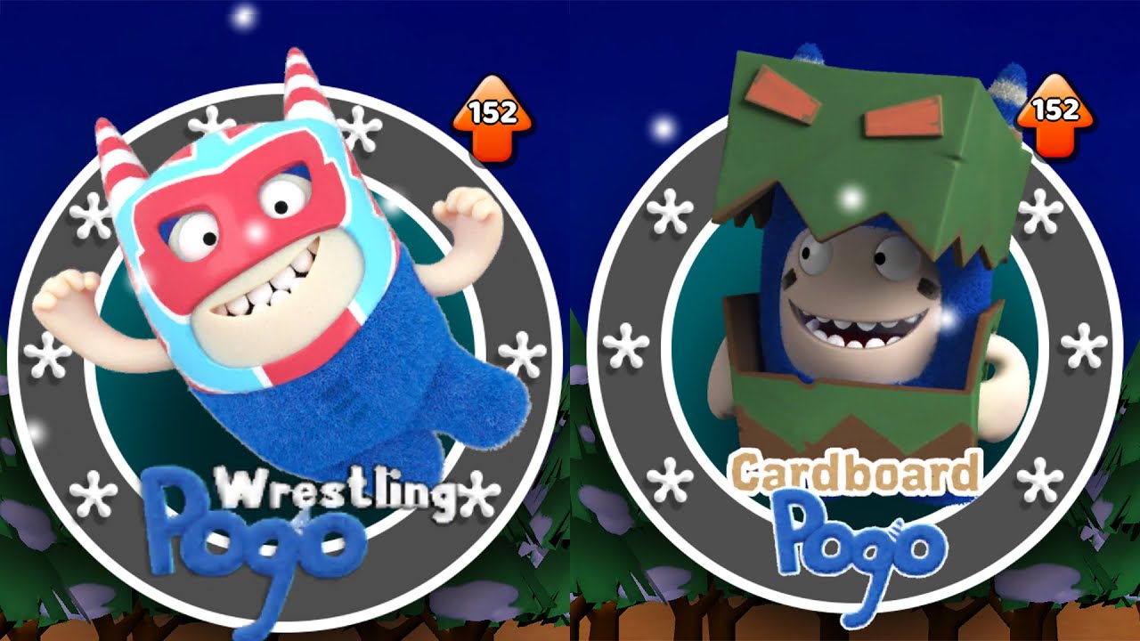Oddbods Turbo Run Wrestling Pogo vs Cardboard Pogo - GamePlay