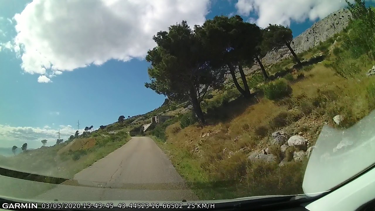 DRIVE #1011: Omiš-Stare Duće (Croatia) (timelapse 4x) *Read Description*