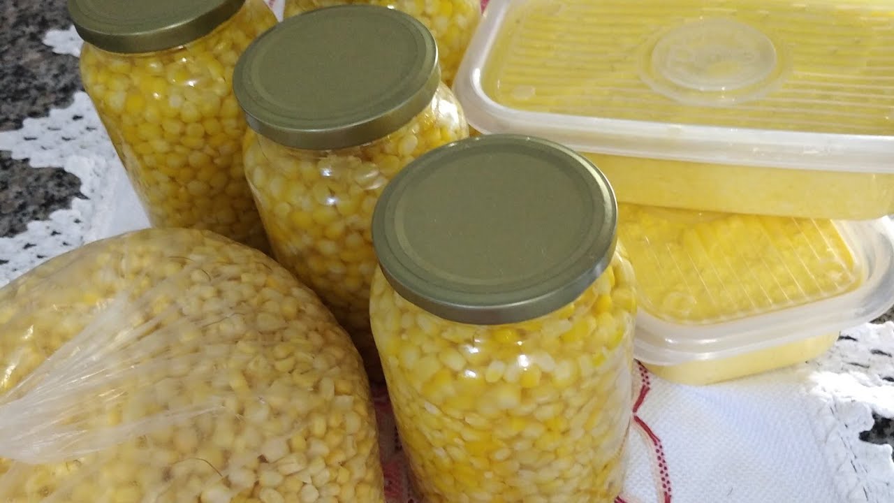Fazendo conservas de milho, aproveitando a safra, 🌽🌽
