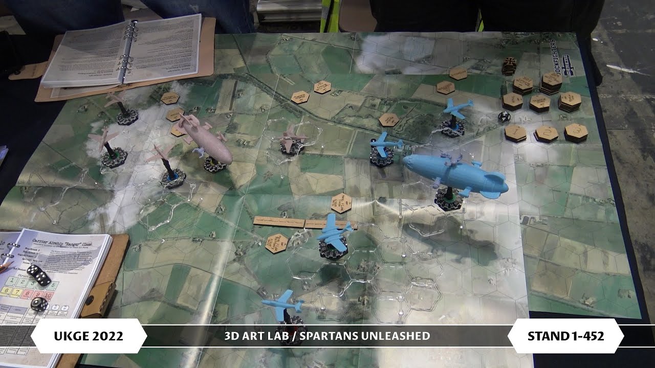 3D Art Lab - Dockfighters: The Ale Wars - Magnetized Dieselpunk Aircraft Game #UKGE2022 #UKGamesExpo