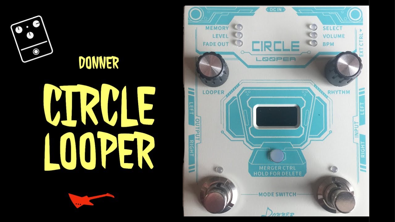 Circle Looper from Donner - A new looper pedal AND drum machine!!  It's great fun...;-)