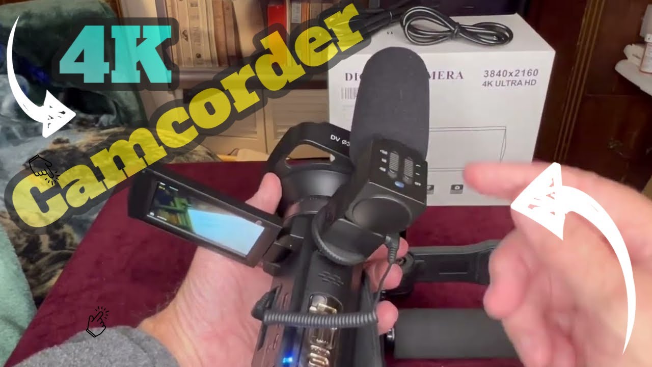 Tiny 8K Camcorder with a Lot of Accessories