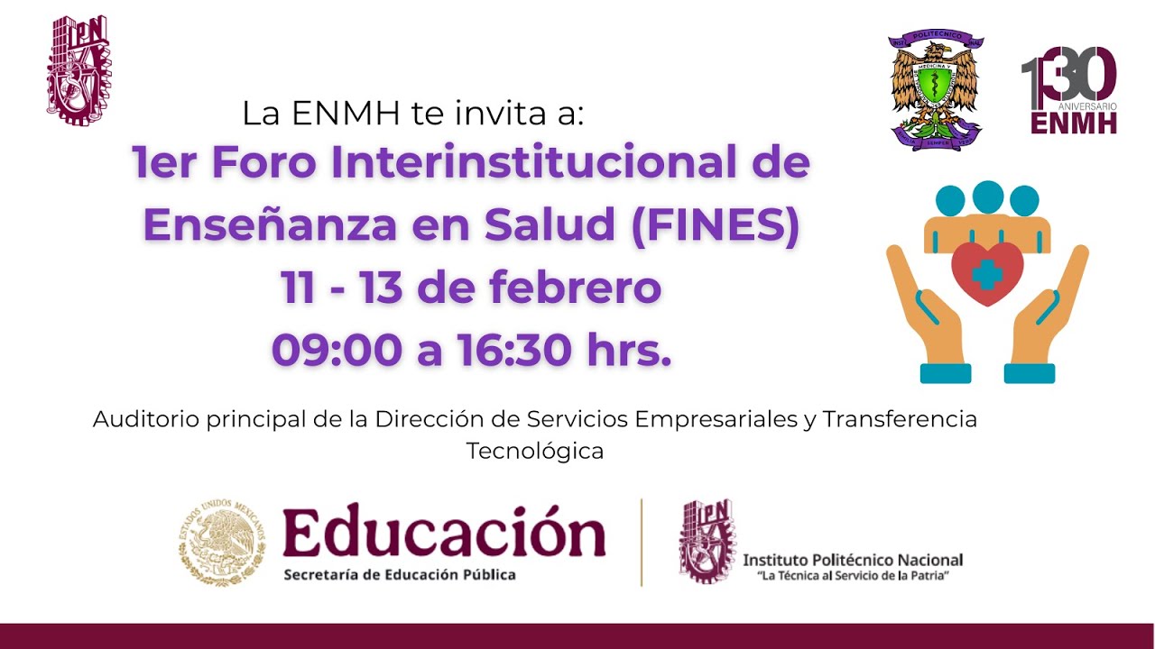 1er Foro Interinstitucional de Enseñanza en Salud Día 1  ENMyH