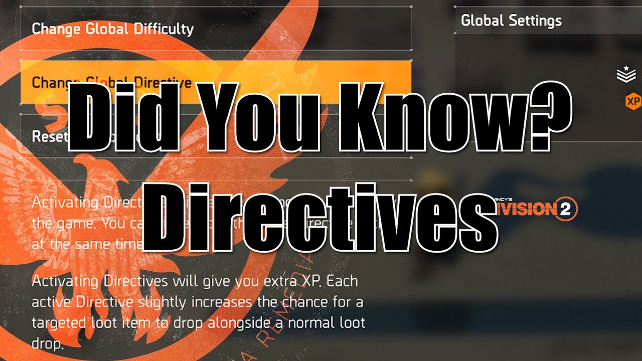 Division 2: Did You Know? Directives