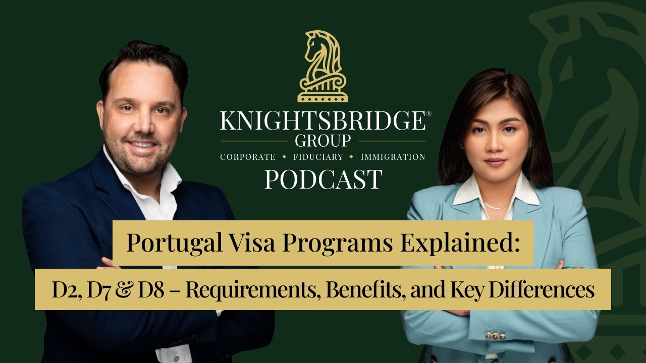 Portugal Visa Programs Explained: D2, D7 & D8 – Requirements, Benefits, and Key Differences