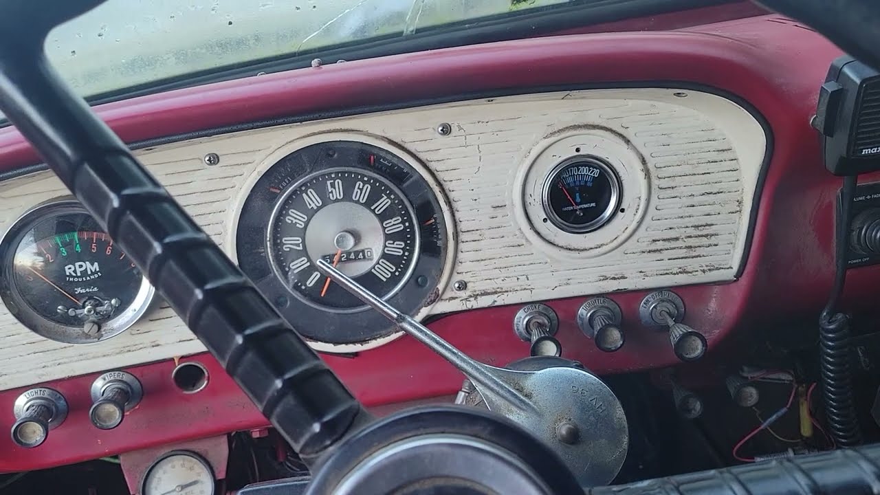1966 Ford F600 dump truck cold start attempt 2