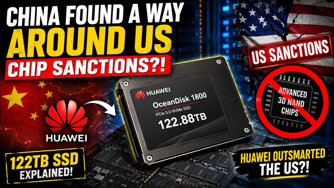 China Found a Way Around US Chip Sanctions?! Huawei&rsquo;s 122TB SSD Explained#Huawei