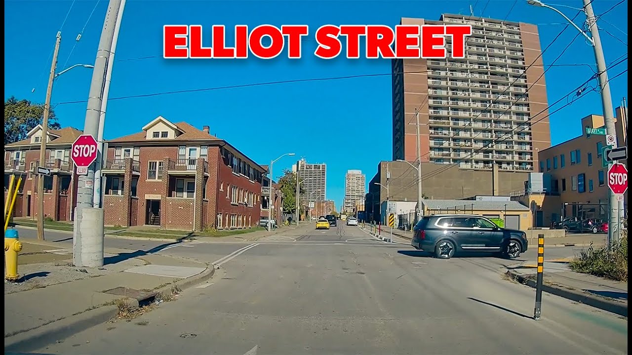 Driving around in Windsor : Wyandotte Street, Erie Street, Elliot and beyond.