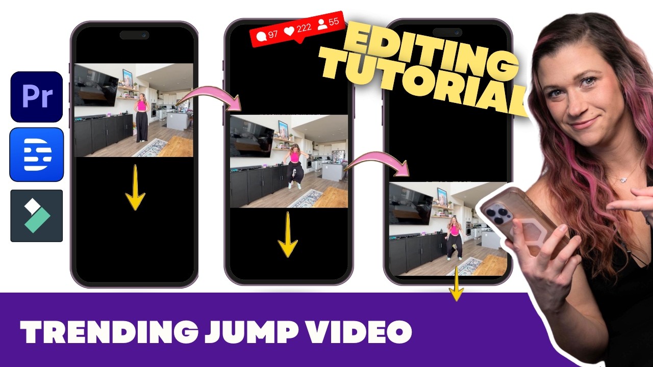 Trending Instagram Reels! Video Editing Tutorial: Jumping Down Effect (Keyframe Tutorial)